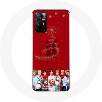 BTS Red Background Case for Xiaomi Redmi Note 11s 5G