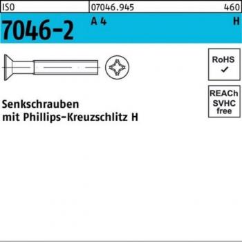 Nobrand Senkschraube 500 Stück M5x25mm Kreuzschlitz