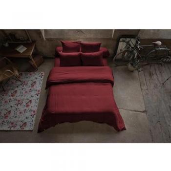 Set de housse de couette double gaze de coton 260x240 cm + 2 taies 60x60 cm
