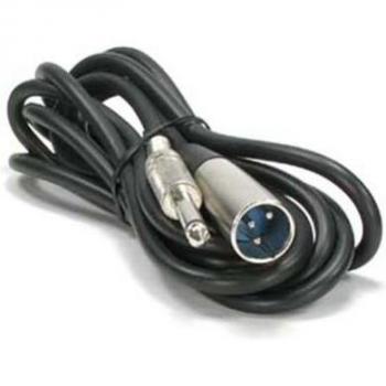10Ft XLR 3-pins Male naar 1/4 Mono Plug Microfoonkabel