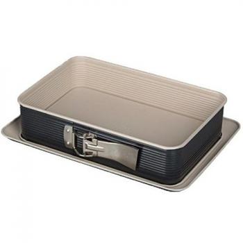 Zenker Rechteckige Springform CREME NOIR Backform Stahlblech Kuchenform antihaft