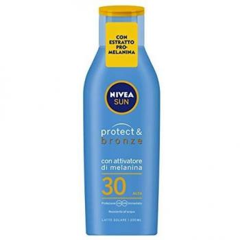Nivea Sun Protect & Bronze con Attivatore di Melanina, SPF30, 200ml