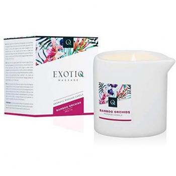 Bougie de massage orchidées en bambou Exotiq 200 g