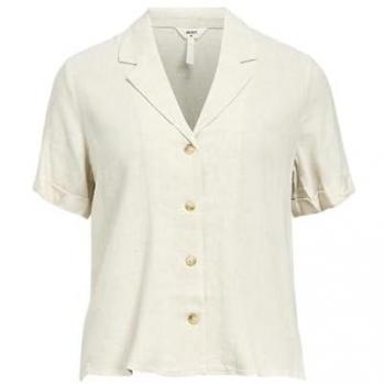 Chemise en lin crème blanche pour femmes – Taille 42