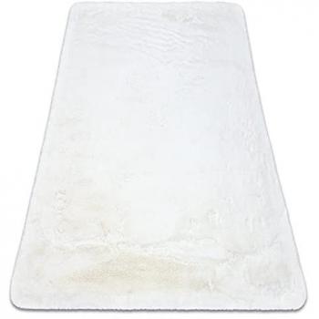 Modern Ivory White Teddy Rug