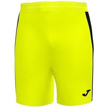 Short Joma Maxi Fútbol Amarillo Flúor Negro