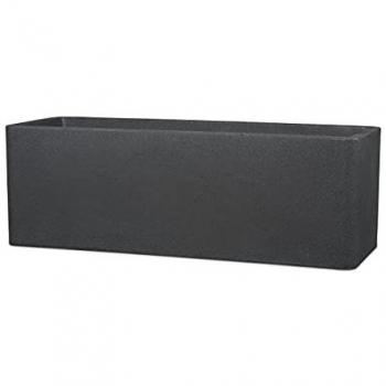 Alea Box 80 – Bac à fleurs Scheurich, forme rectangulaire, couleur granit noir