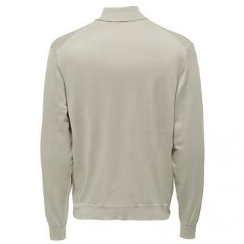 ONLY & SONS Strickpullover Polo Langarm Shirt Basic Pullover ONSWYLER 5619 in Beige-2