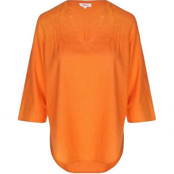 S.OLIVER Damen Blusenshirt Orange 40 2147365