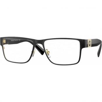 Versace VE1274 Herren Rechteckige Schwarze Brille