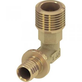 Connessione di Transizione Angolata Flex per Idraulica, in Ottone Standard, Misura 25 x 3/4