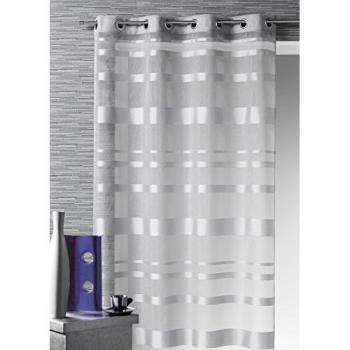 Bleu Rayures Horizontales Voilage 140 × 240 cm – Home Style