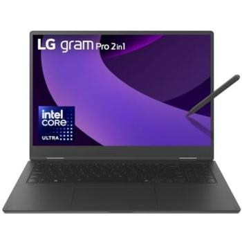 LG gram Pro 16 2‑in‑1 – Touchscreen, Core U7 255H, 16 GB RAM, 1 TB SSD, Windows 11 Pro