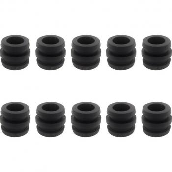 Juego de 10 parachoques de goma para futbolín, piezas de repuesto para varillas de 16mm