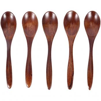Accesorios de Vajilla: Cucharas de Café de Bambú (5)