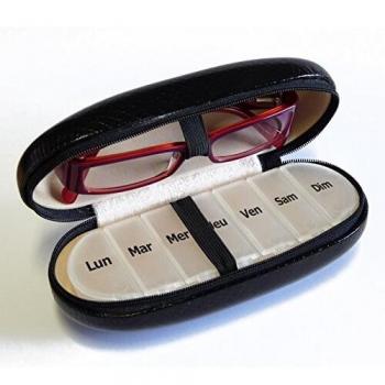 Étui à Lunettes avec Pilulier Hestec
