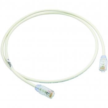 Câble de réseau UTP Catégorie 6A 28AWG, CM/LSZH, Blanc 1 m