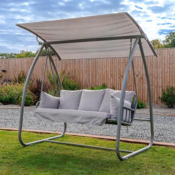 Newmarket Grey 3-Seater Swing