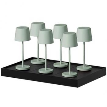 LUMISKY GreenCharge 6 Lámparas de Mesa H22cm