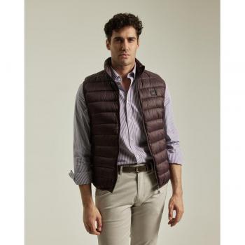 PuroEGO Chaleco Acolchado para Hombre en Vino