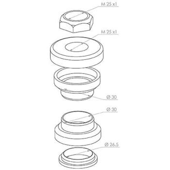 Kit Complet de Roulement de Direction Teknix pour MBK 50 99