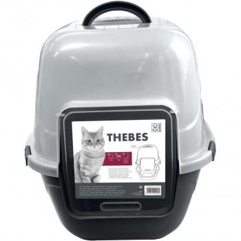 Thèbes Cat Care Toilette M-PETS – Noir et Blanc – 50×42×47 cm