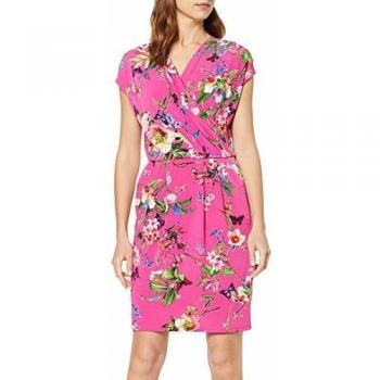 Betty Barclay 3989/2976 Robe, Multicolore (Rose/Bleu Foncé 4885), 42 Femme