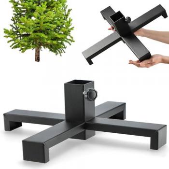 Kadax Weihnachtsbaumständer Schwarz Metall