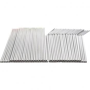 100pcs Eco-Friendly Metal Straws