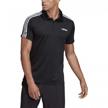 Adidas Polo Casual, Uomo, Nero/Bianco, M