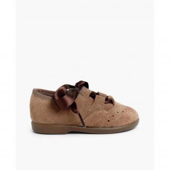 Chaussures Enfants en Suède Marron