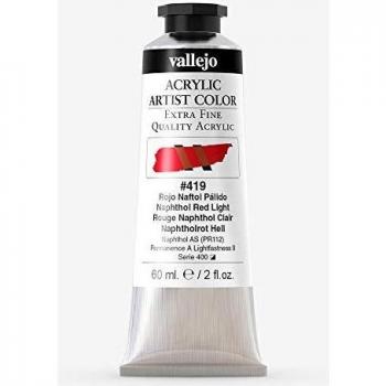 Vallejo Artist Acrylic (Napthol) Red Light 60 ml