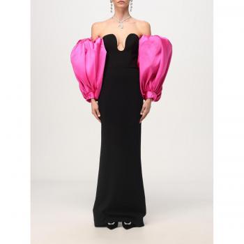 Solace London Abito Donna Nero Taglia 12