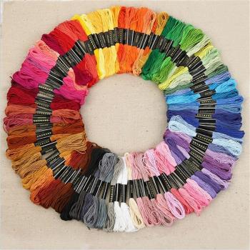 50 Assorted Embroidery Threads for Hand Craft