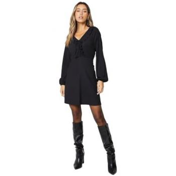 Black Frill Neck Midi (short)