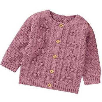 WarmWhisper Long Sleeve Knit Coat for Infant Ladies