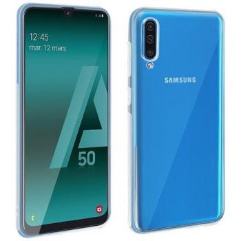 Protezione trasparente Avizar per Galaxy A50 con bordo nero