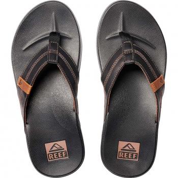 Reef Men's Coffee Black Phantom Flip-Flops – Cushion Design, UK 7