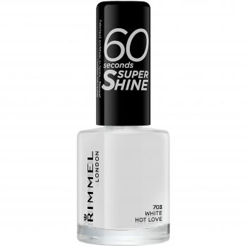 Rimmel London Vernis à ongles 60 secondes super brillant 8 ml teinte 703 White Hot Love