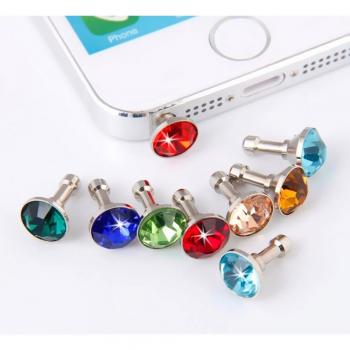 Bouchon Anti-Poussière Bling pour Téléphone