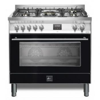 Lofra Matte Black 90cm Dual Fuel Cooking Range