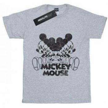Disney Mädchen T-Shirt mit Mickey Mouse in schimmernder Baumwolle
