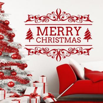 Autocollants de fenêtre joyeux Noël