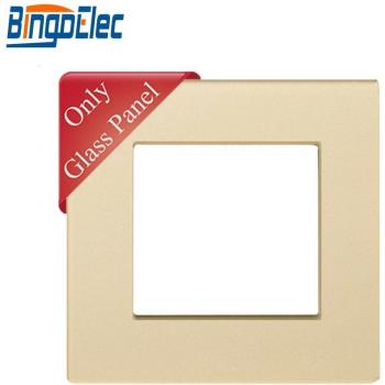 Marco de cristal con placa de hierro, Bingoelec, 86x86mm, tres colores