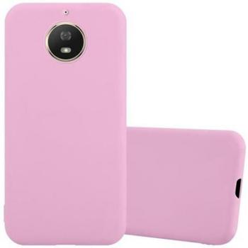 Coperchio Flessibile Cadorabo per Moto G5S in Rosa