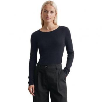 Marc O'Polo Casual Rundhals-Strickpullover blau