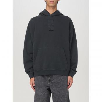 44 Label Group Men's Gray Front Patch Hoodie