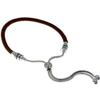 Pulsera Pandora de Cuerda para Mujer en Plata