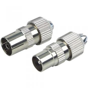 Schwaiger Koax-Stecker/Buchse Set 2 Stück