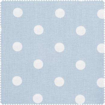 Baumwollstoff Punkte in Blau und Grau